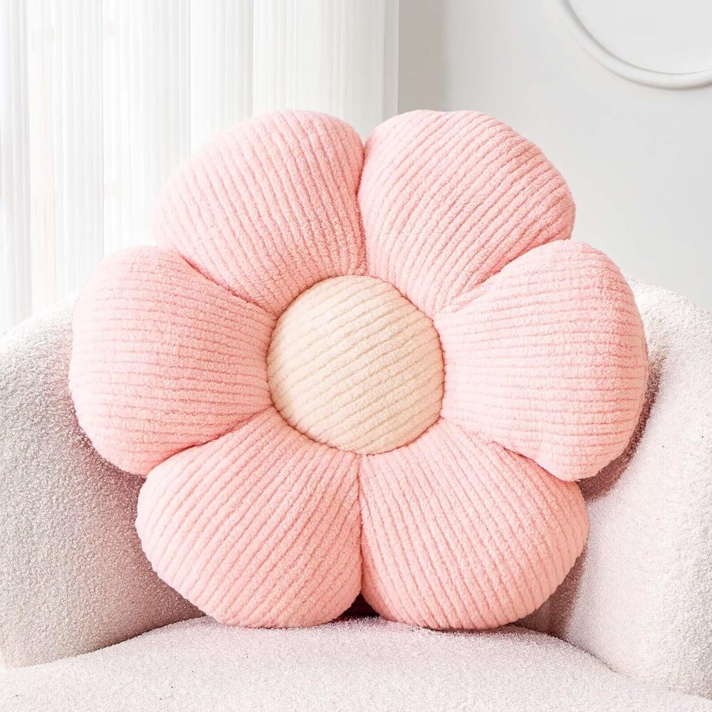 6213 Flower Throw Pillow, Soft Light Pink 14.9" Shaped Floor Pillow